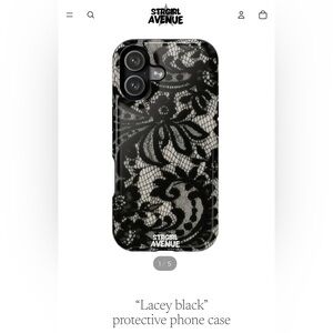 Strgirl Avenue Lacey Black Protective Phone Case - IPhone 17 NEW